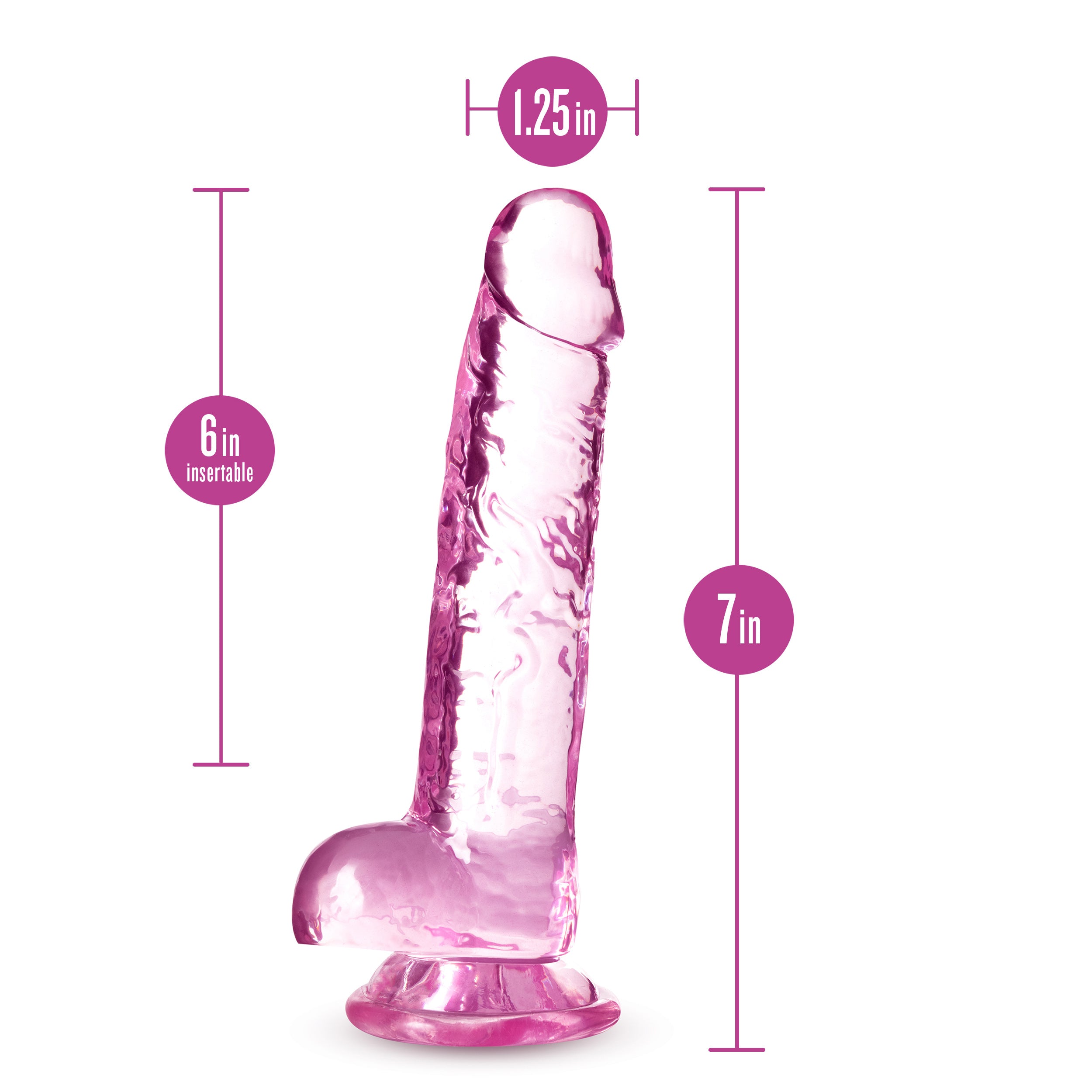 Naturally Yours - 7 Inch Crystalline Dildo