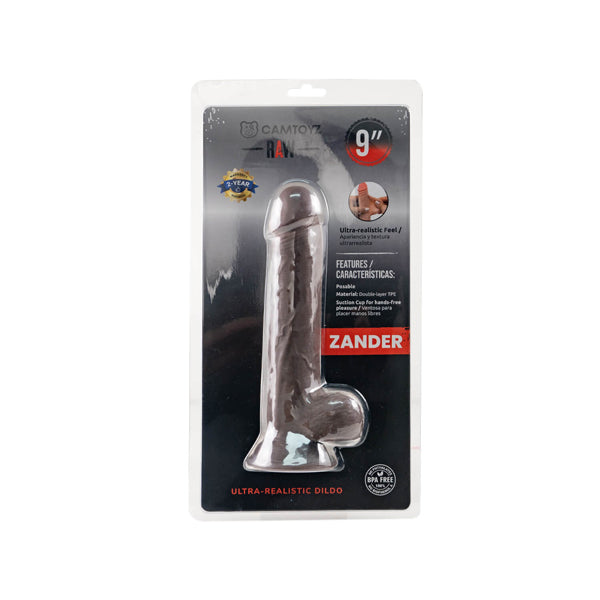 Raw Dildo Ultra Realistic Zander - Brown